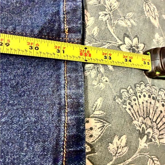 NWT Nine West Ladies Wide Leg Silver Detail Jeans ( Dark Wash) 8 - Picture 8 of 15